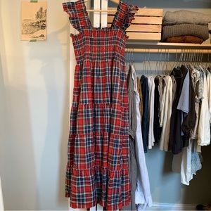 hill house holiday plaid map dress